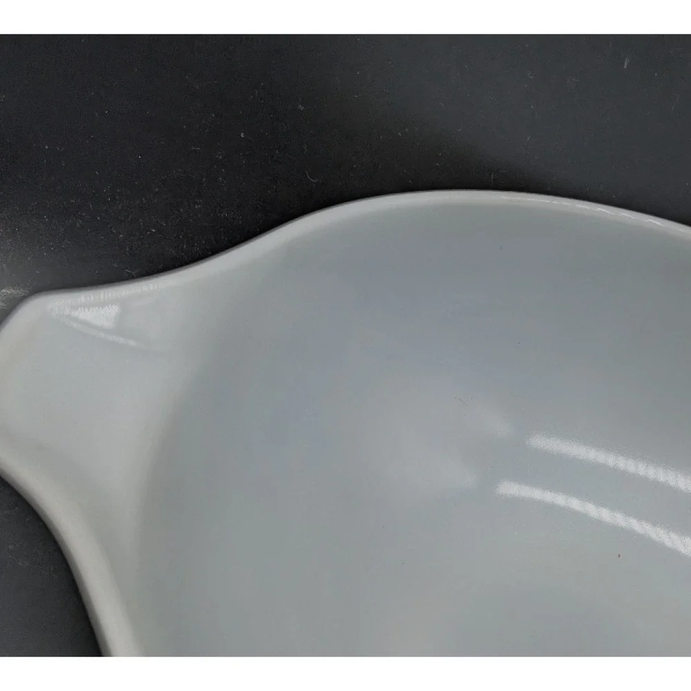 Pyrex Terrace Ivy 444 Cinderella Mixing Bowl 4 Qt Green White Milk Glass Vintage
